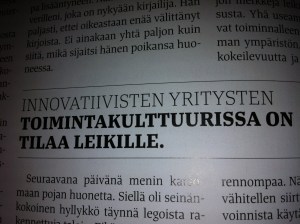 Source: Fakta magazine (in Finnish). October 2013. Article: Leikistä työtä? by Maaretta Tukiainen. 