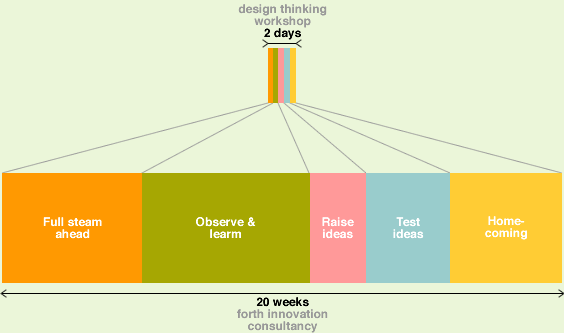 Comparison between our two-days workshop and the Forth consultancy 20 weeksprojects