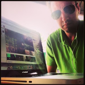 Chris (Christopher Fabian, the Co-Lead of the Innovation Unit) and virtual Fail Friday. Photo credit: Christopher Fabian, New York