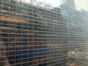 New York, 2013. Sketching on windows gives you new perspective. Photo credit: Erika Pursiainen, UNICEF Innovation Unit, NYHQ