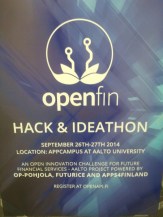 Openfin hack and ideathon poster