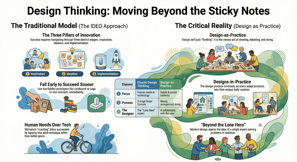 Beyond the Sticky Notes: What Design Thinking Actually Means Today