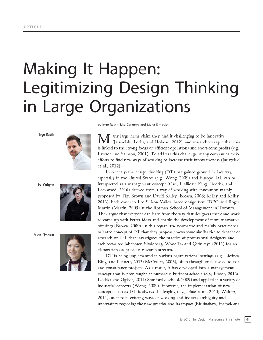 Design thinking illustration showing interconnected ideas