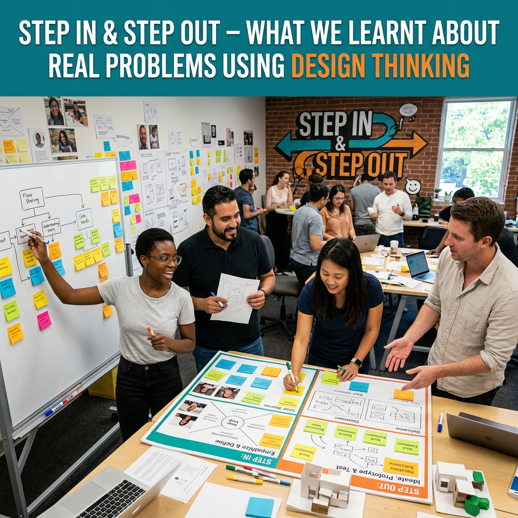 Step In & Step Out – What We Learnt About Real Problems Using Design Thinking